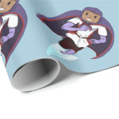 Fantastisches Mädchen Geschenkpapier (Rolleneckpunkt)