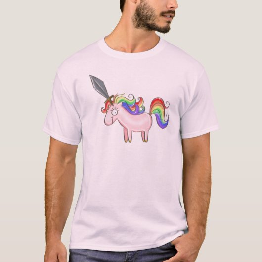 Fantastisches männliches Unicorn-T-Shirt T-Shirt (Vorderseite)