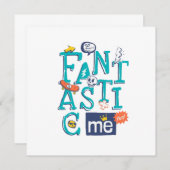 Fantastisches Me Round Sticker Design Einladung (Vorne/Hinten)
