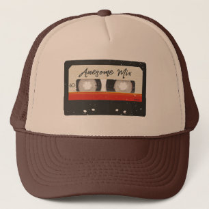 Fantastisches Mischungs-Band-Retro Vintages Truckerkappe