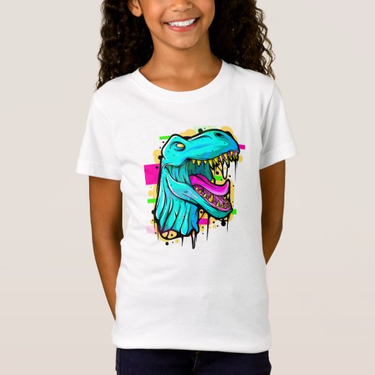 Fantastisches Neont-shirt T Rex T-Shirt (Vorderseite)