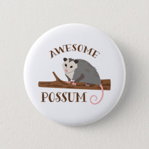 Fantastisches Opossum Button
