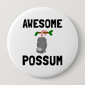 Fantastisches Opossum Button (Vorderseite)