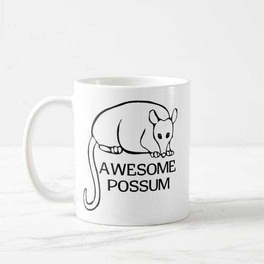 Fantastisches Opossum Kaffeetasse (Links)