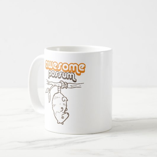 Fantastisches Opossum Kaffeetasse (Vorderseite Links)
