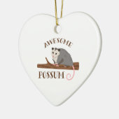 Fantastisches Opossum Keramikornament (Links)
