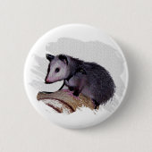 Fantastisches Opossum-Opossum Button (Vorderseite)