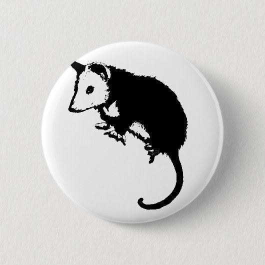 Fantastisches Opossum-Opossum Button (Vorderseite)