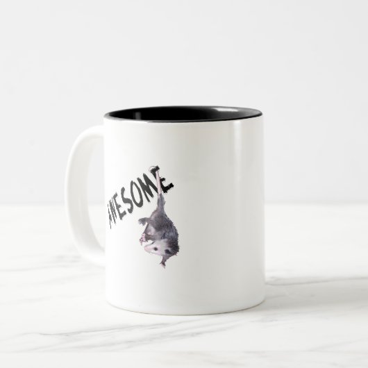 Fantastisches Opossum-Opossum Zweifarbige Tasse (Vorderseite Links)