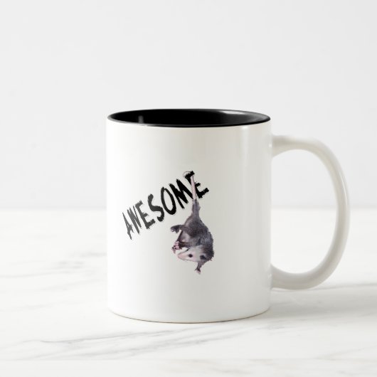 Fantastisches Opossum-Opossum Zweifarbige Tasse (Rechts)