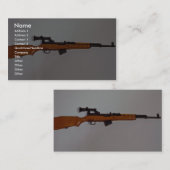 Fantastisches Ostblockgewehr Visitenkarte (Vorne/Hinten)