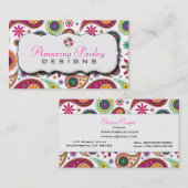 Fantastisches Paisley Visitenkarte (Vorne/Hinten)