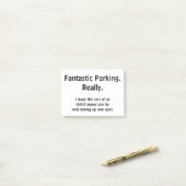 Fantastisches Parken. Wirklich Post-it Klebezettel (Auf Schreibtisch)