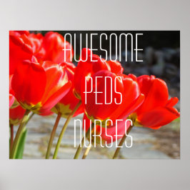 FANTASTISCHES PEDS PFLEGT Kunstdrucke Tulpen Poster
