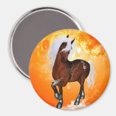 Fantastisches Pferd Magnet (Vorderseite/Rückseite)