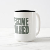 Fantastisches quadriert zweifarbige tasse (VorderseiteRechts)