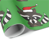 Fantastisches Raccoon-Weihnachtsverpackungs-Papier Geschenkpapier (Rolleneckpunkt)