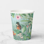 Fantastisches Regenwaldparadies Pappbecher (Rückseite)
