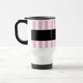 Fantastisches Rosa der BERATER des LEHRERS Stripes Reisebecher (Links)