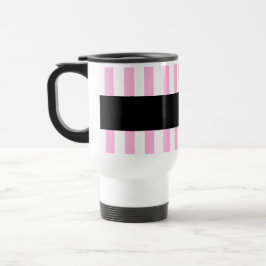 Fantastisches Rosa der BERATER des LEHRERS Stripes Reisebecher