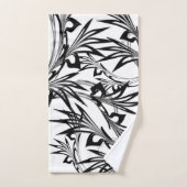 Fantastisches Schwarz-Weiß-Design Badhandtuch Set (Handtuch)