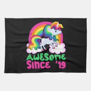 Fantastisches Seit 2019 Einhorn Geschirrtuch