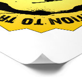 Fantastisches Snowboarden-Siegel Poster (Ecke)