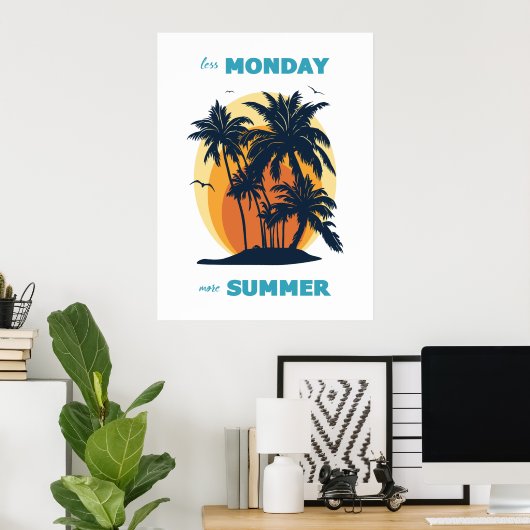 Fantastisches Sommerdesign. Poster (Heimbüro)