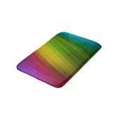 Fantastisches Spektrum an Regenbogenfarben Badematte (Schrägansicht)