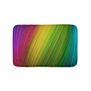 Fantastisches Spektrum an Regenbogenfarben Badematte