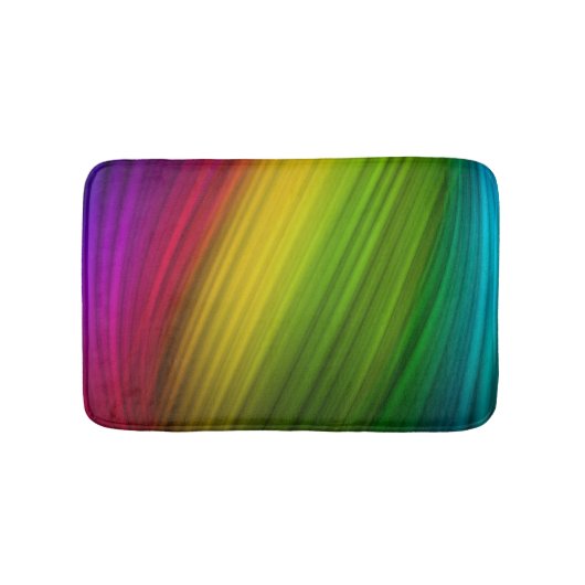 Fantastisches Spektrum an Regenbogenfarben Badematte (Vorderseite)