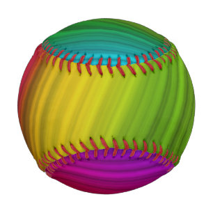 Fantastisches Spektrum an Regenbogenfarben Baseball