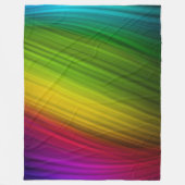 Fantastisches Spektrum an Regenbogenfarben Fleecedecke (Vorderseite)