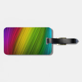Fantastisches Spektrum an Regenbogenfarben Gepäckanhänger (Rückseite horizontal)