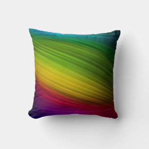 Fantastisches Spektrum an Regenbogenfarben Kissen