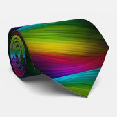 Fantastisches Spektrum an Regenbogenfarben Krawatte (Gerollt)