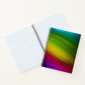 Fantastisches Spektrum an Regenbogenfarben Notizblock (Innenseite)