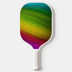 Fantastisches Spektrum an Regenbogenfarben Pickleball Schläger