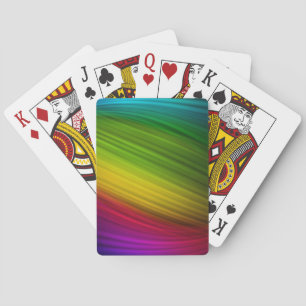 Fantastisches Spektrum an Regenbogenfarben Spielkarten