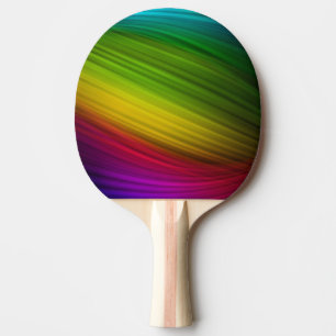 Fantastisches Spektrum an Regenbogenfarben Tischtennis Schläger
