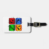 Fantastisches Sporttauchen-städtische Art Gepäckanhänger (Vorderseite horizontal)