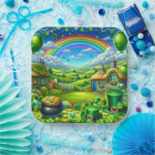 Fantastisches St Patick's Day Landschaftsbild-Part Pappteller (Party)