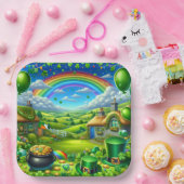 Fantastisches St Patick's Day Landschaftsbild-Part Pappteller (Party)