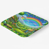 Fantastisches St Patick's Day Landschaftsbild-Part Pappteller (Gewinkelt)