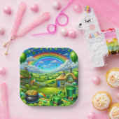 Fantastisches St Patick's Day Landschaftsbild-Part Pappteller (Party)