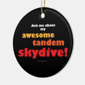 Fantastisches TandemSkydive Keramikornament (Links)