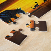 Fantastisches Tier Zebra Tiger Puzzle (Seite)