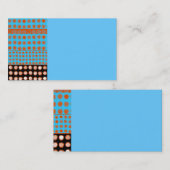 Fantastisches und farbiges Punktmuster auf Türkis Visitenkarte (Vorne/Hinten)