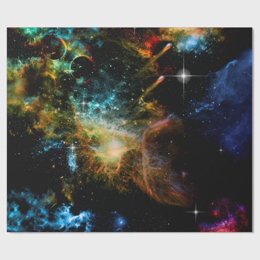 Fantastisches Universum Geschenkpapier (Flach)