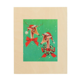 Fantastisches Vintages Mitte- des Holzdruck